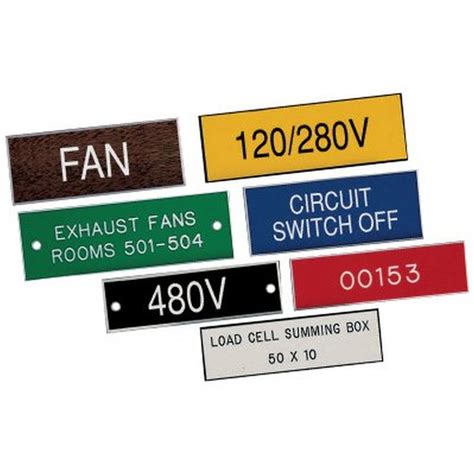 labels for electrical panels